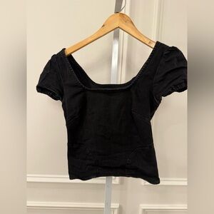 Miaou Squared Neck Cotton Top